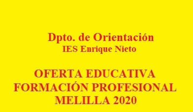 Oferta educativa FP Melilla 2020